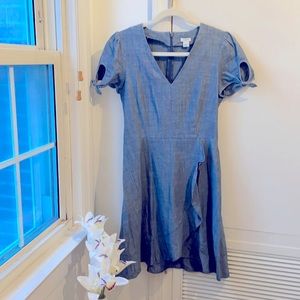 J.Crew Factory Chambray Wrap Dress